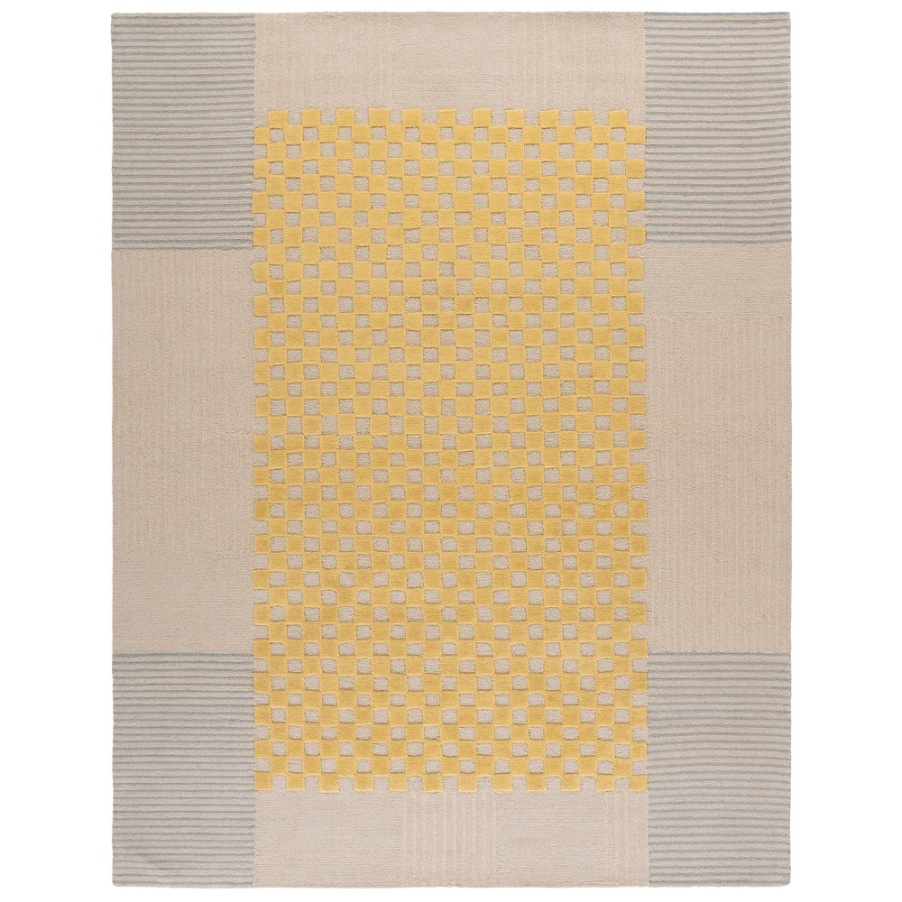 SAFAVIEH Handmade Genre Kiek Checkered Wool Rug