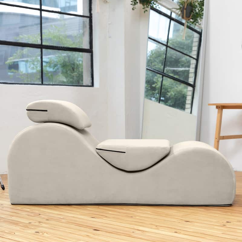 Avana Luvu Lounger - Chaise Lounge Chair for Yoga, Exercise, Stretching, Massage and More - High Density Foam Core