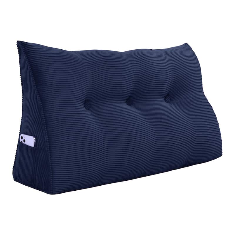 WOWMAX Bed Rest Wedge Reading Pillow Headboard Back Support Cushion