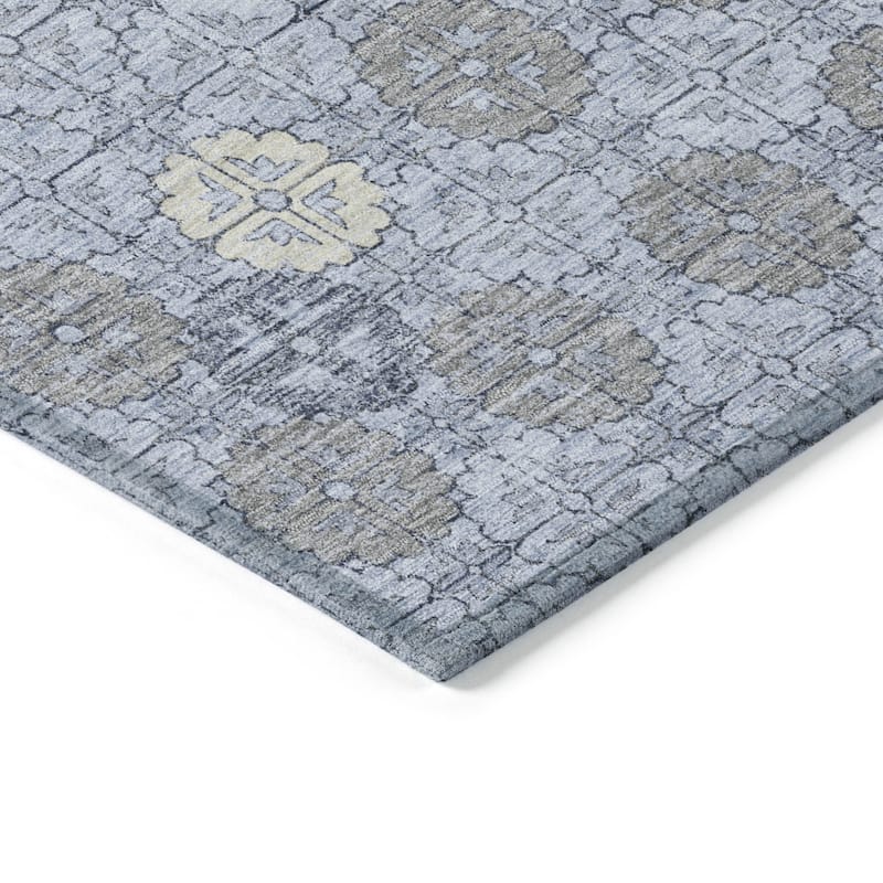 HomeRoots Geometric Transitional Rectangle Outdoor Rug