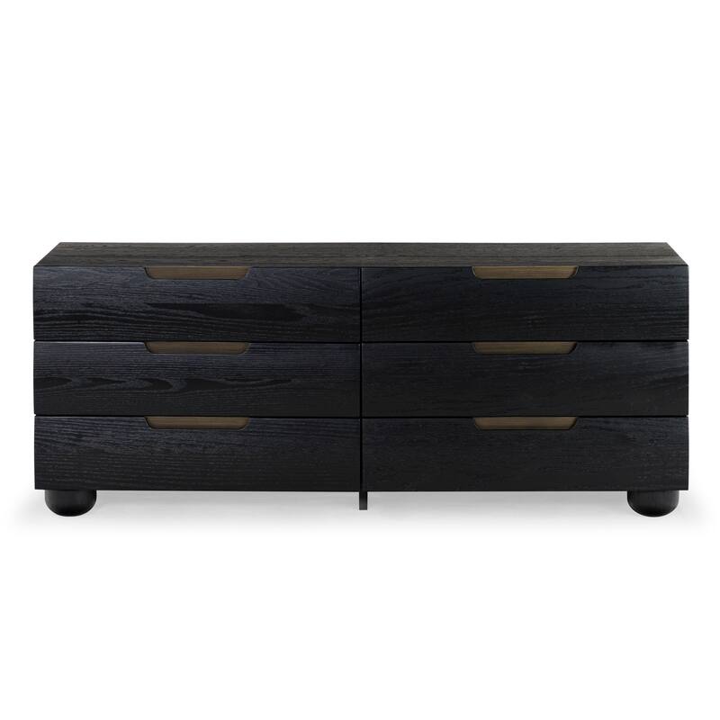 SAFAVIEH Couture Beethoven Wood 6 Drawer Dresser