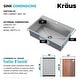 preview thumbnail 32 of 150, KRAUS Kore Workstation Drop-In Stainless Steel Kitchen Sink