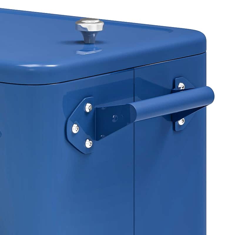 80 Quart Patio Cooler Cart With Bottle Opener Drainage - N/A