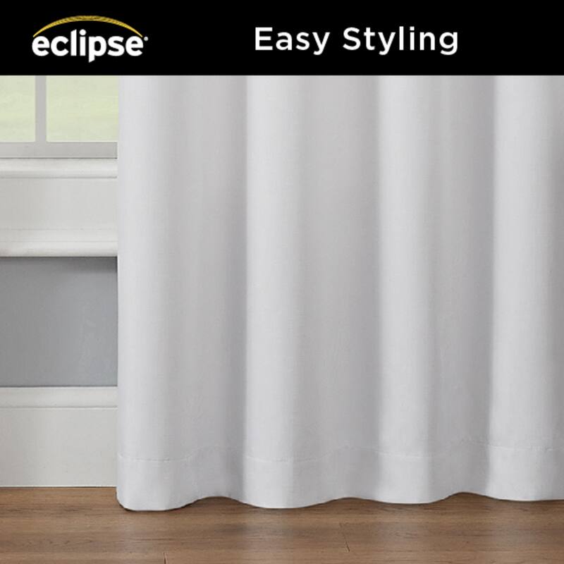 Eclipse Kendall Thermaback Grommet Extra Wide Sliding Patio Door Curtain Panel, 84 In Long x 100 In Wide