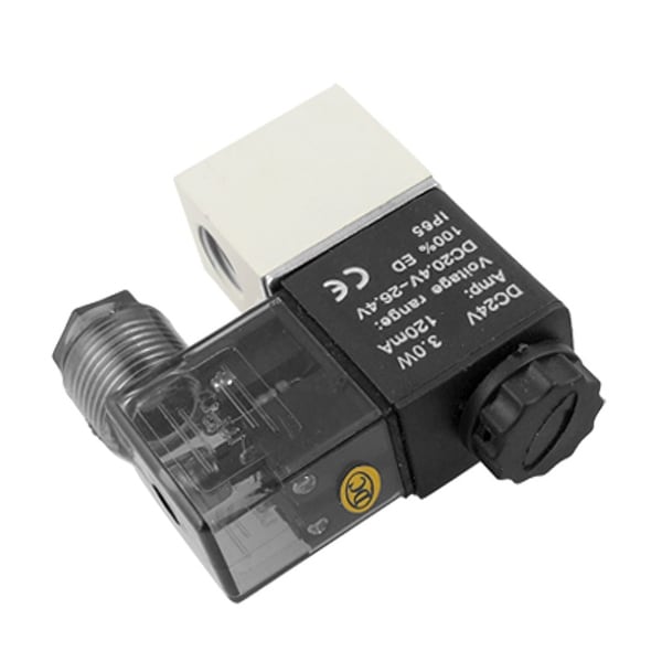 Unique Bargains DC 24V 2 Position Pneumatic Solenoid Control Valve 1/2