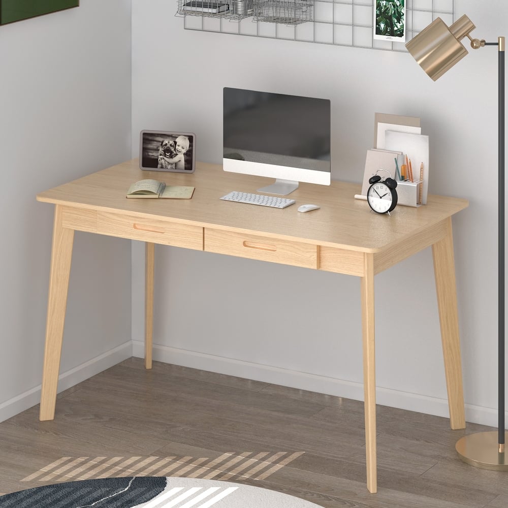 47.2"W Wood Desk Writing Desk Computer Desk