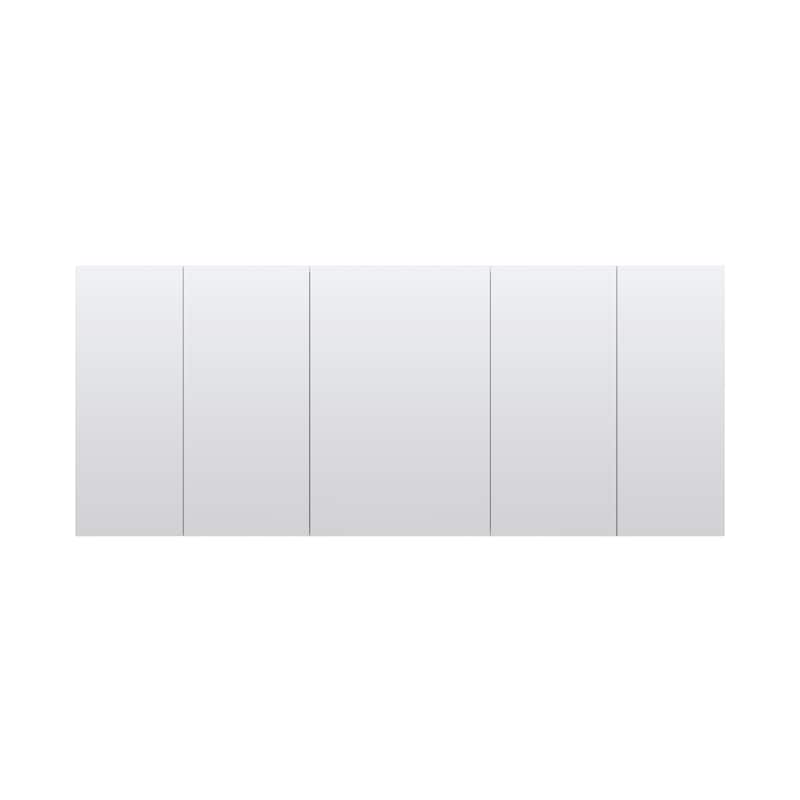 Bath 30'H Recessed or Surface Wall Mount Medicine Cabinet With Adjustable Glass Shelves