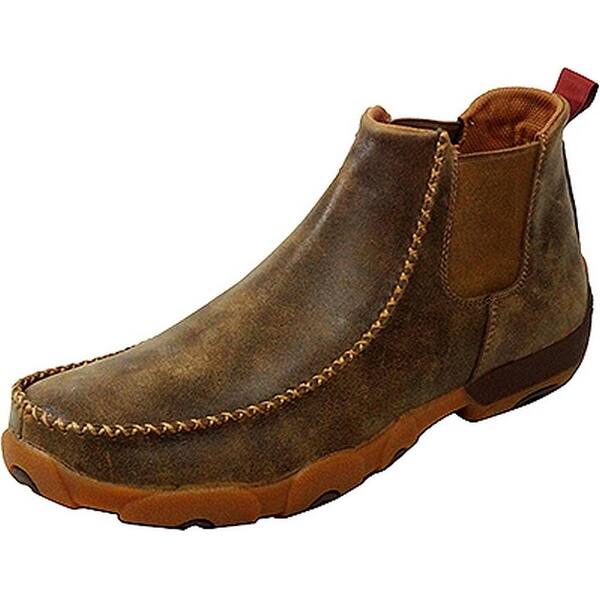 Shop Twisted X Casual Shoes Mens Leather Driving Moccasin Bomber