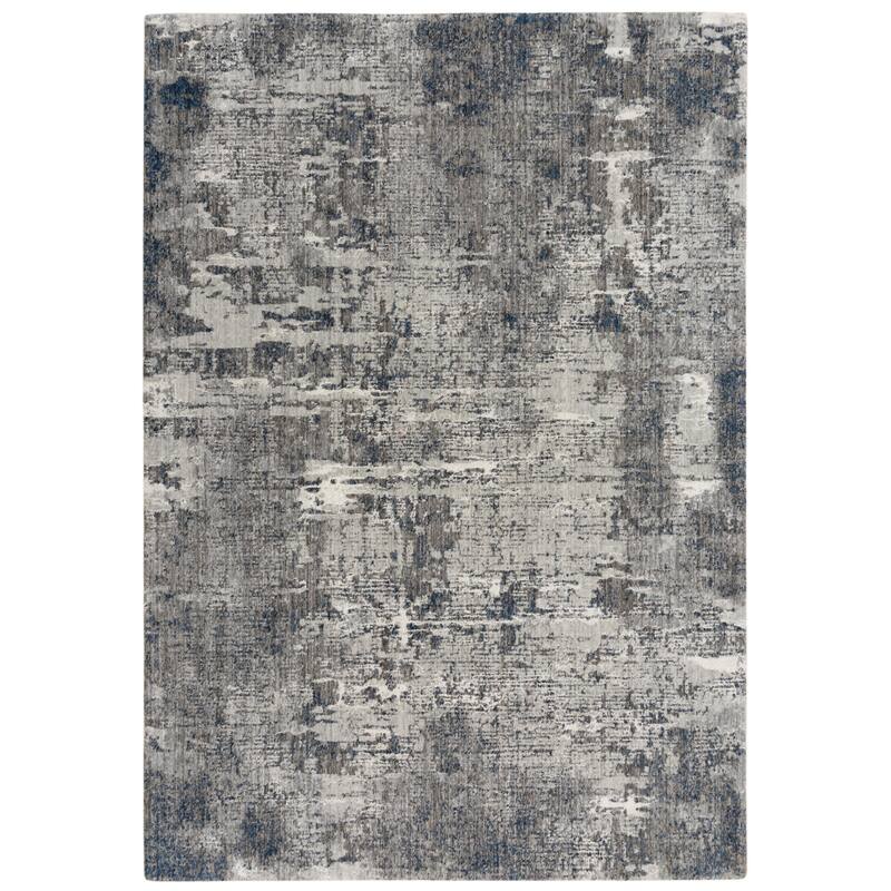Alora Decor Cara Transitional Gray/Blue Recycled Polyester Area Rug