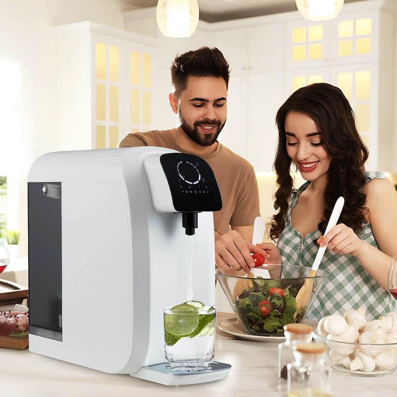 Costway 5-Stage RO + PPC Water Filtration System with UV Light, 4:1 - as pic shows - See Details