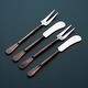 preview thumbnail 1 of 3, INOX Celia Cheese Fork & Spreader Set