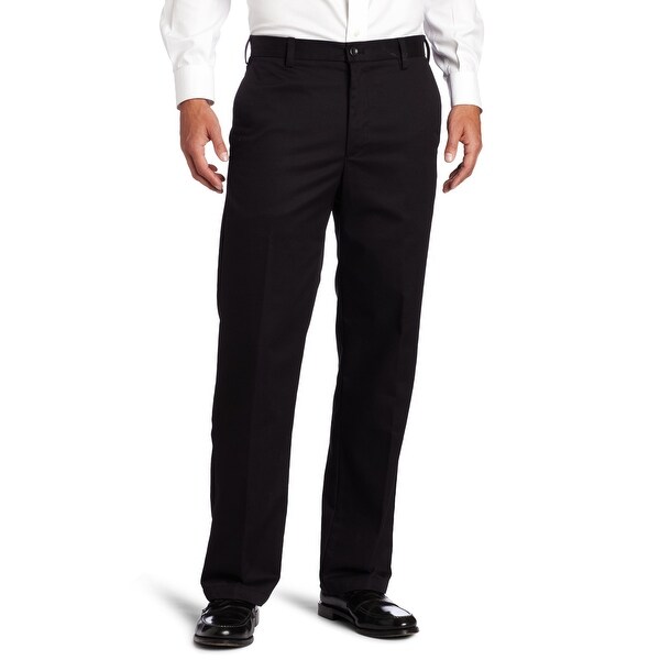 IZOD Mens Pants Solid Black Size 38x29 American Chinos Flat Front. Opens flyout.