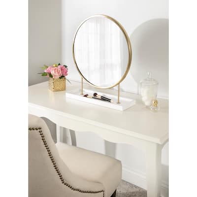 Kate and Laurel Maxfield Round Tabletop Mirror