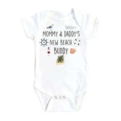 Beach Buddy Icons - Baby Boy Girl Clothes Infant Bodysuit Funny Cute Newborn