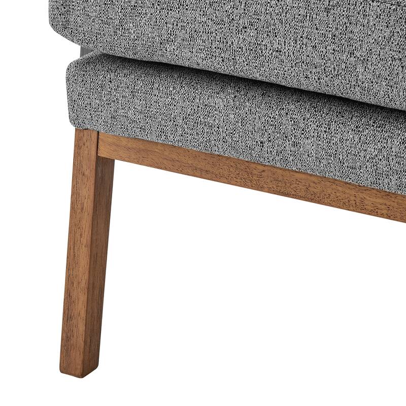 NPD Furniture Colton Fabric/Faux Leather Accent Arm Chair
