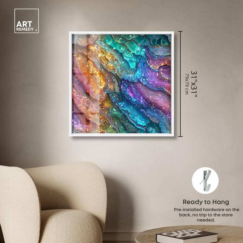 Glittering Spectrum I Shadowbox by Art Remedy