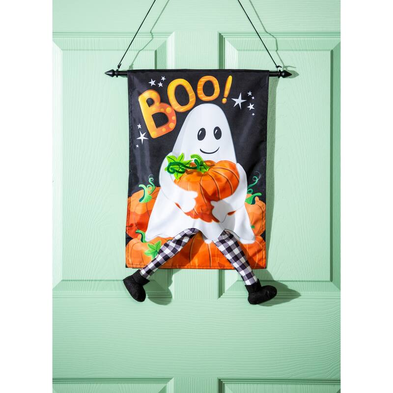 12.5 in. x 18 in. Ghost Garden Kickin Flag