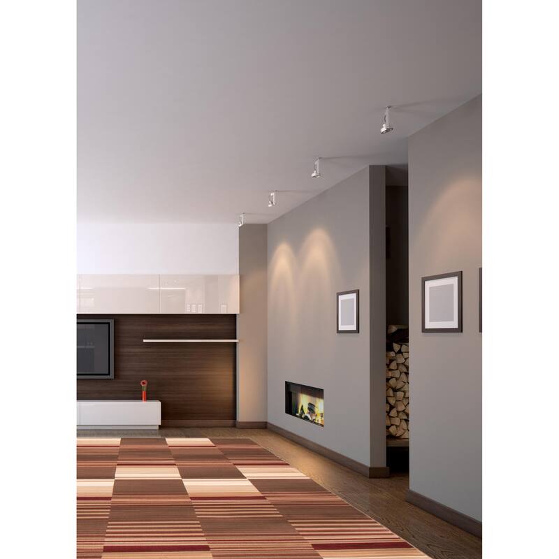 ECARPETGALLERY Machine Woven Lotus Mod Brown Polypropylene Rug - 5'3 x 7'7