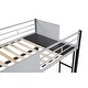 preview thumbnail 15 of 18, Triple Bunk Bed with Sturdy Metal Frame, Ventilated Guardrails, and Noise-Free Wood Slats, Convertible into Three Separate Beds