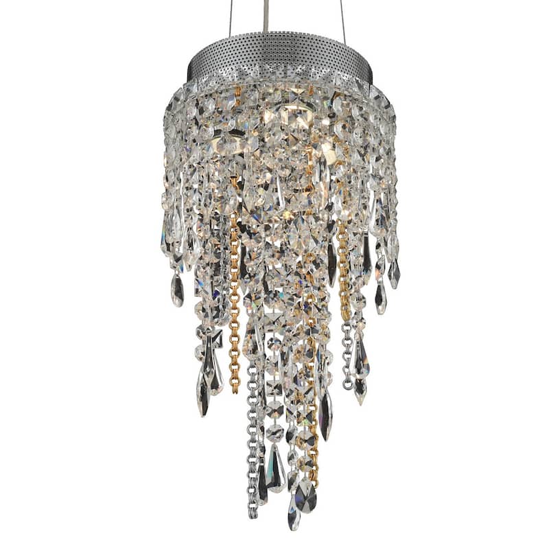 Allegri 028210-FR001 Tenuta 10" Wide Waterfall Chandelier with Firenze - Chrome