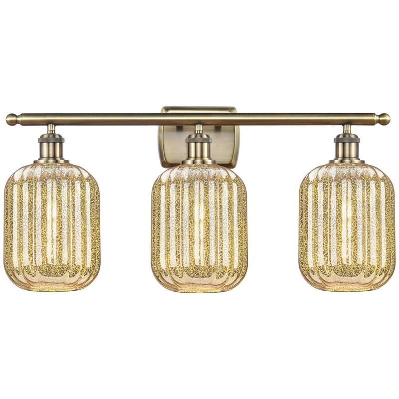 Innovations Lighting 516-3W-13-27 Preston Vanity Preston 3 Light 27" - Antique Brass / Mercury