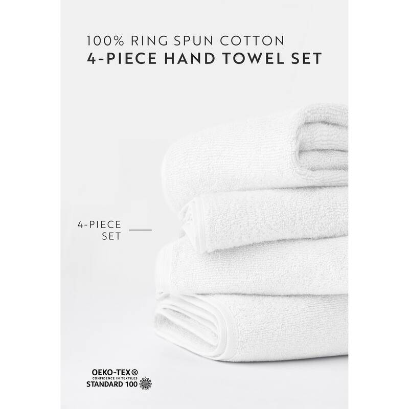 Becky Cameron 4-Piece Ultra Soft Cotton Hand Towel Set