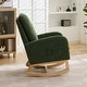 preview thumbnail 22 of 59, Mid-Century Modern Nursery Rocking Armchair Glider Rocker With Retractable Footrest For Living Room