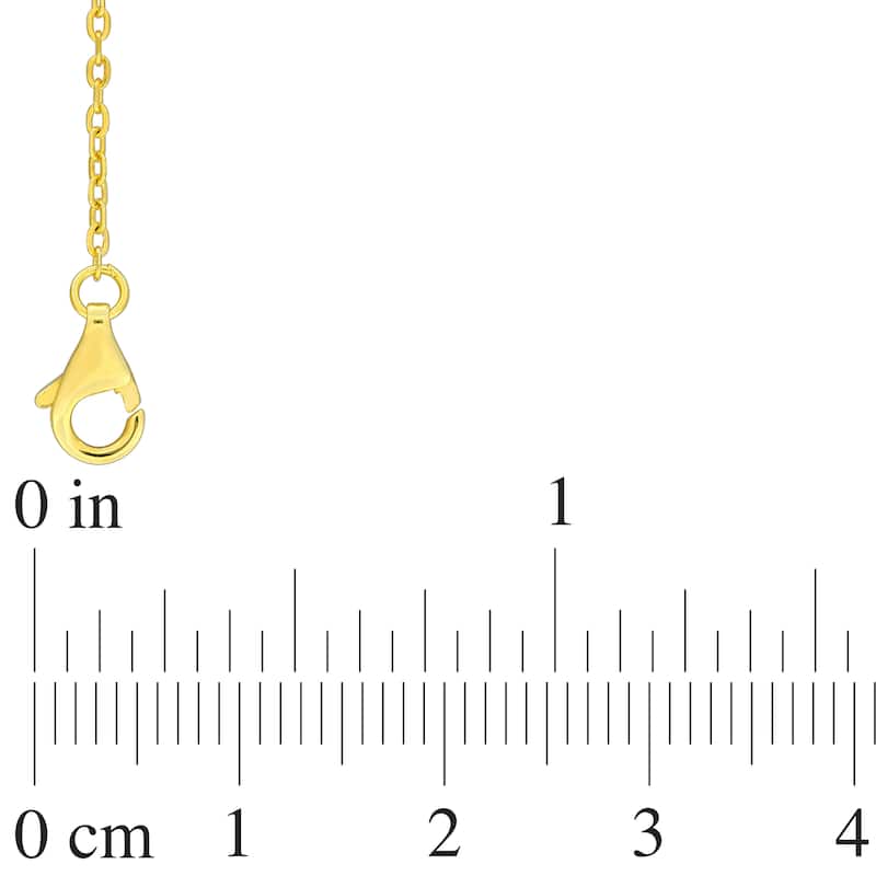 Miadora 1 1/5ct TGW Peridot Bead Chain Bracelet in Yellow Silver-725+2 in