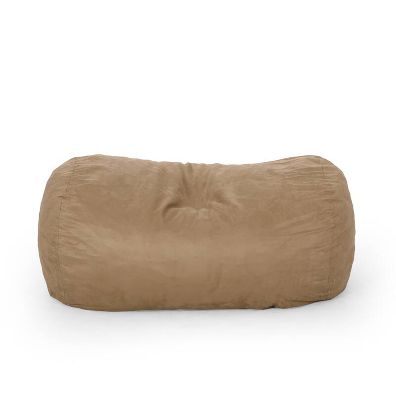 Asher Traditional 6.5-foot Suede Bean Bag Chair by Christopher Knight Home