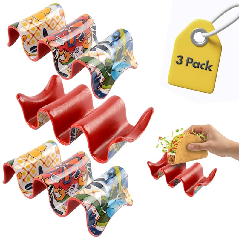 Prepara Taco Holder 3 Pack - Red