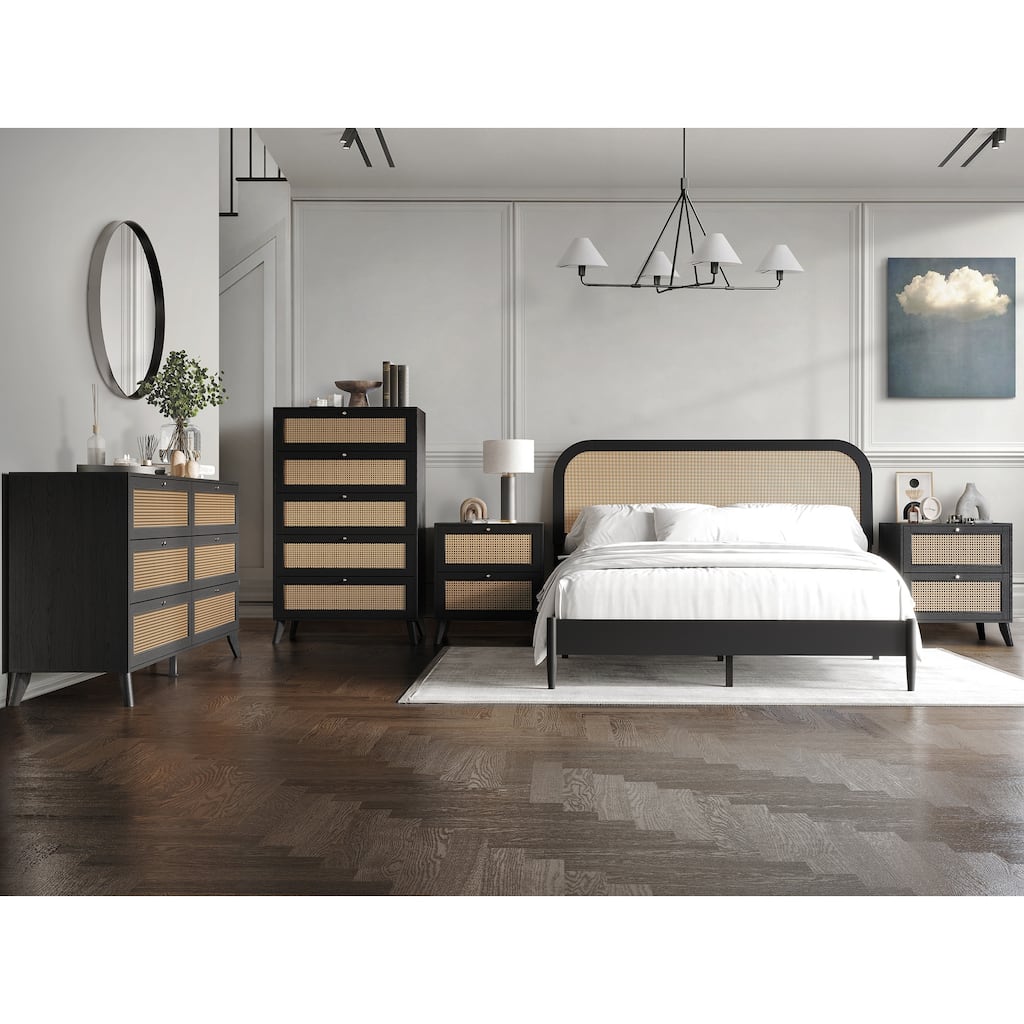 CraftPorch 5-pieces Mid-Century Modern Bedroom Set