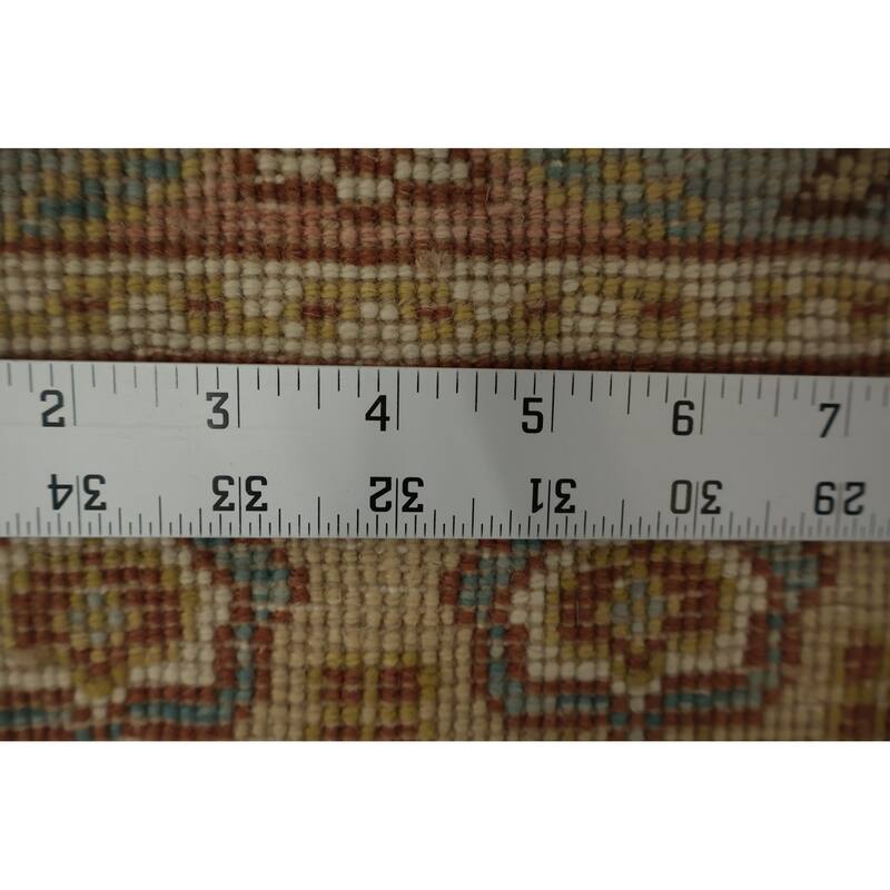 Hand Knotted Oriental 100% Wool Carpet Traditional Floral Navy Blue & Blues Ziegler Area Rug - 4' 0'' X 2' 0''