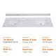 preview thumbnail 15 of 28, PROOX Bath Vanity Cultured Marble Counter Top Rectangle Porcelian Sink 73in. W x 21.5in. D - Double Sink
