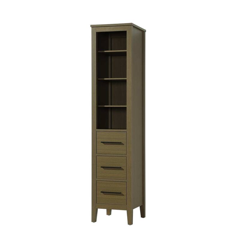 Laura 16-28 Inch Open Shelving Bath Storage Cabinet