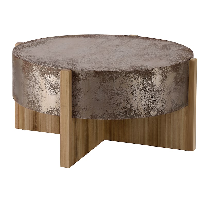 Christopher Knight Home - Rustic Wooden Coffee Table with Burnt Wood Legs