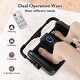 preview thumbnail 5 of 14, Electric Foot & Calf Massager with Heat - Deep Kneading & Rolling Shiatsu - 20" L x 12.5" W x 8.5" H