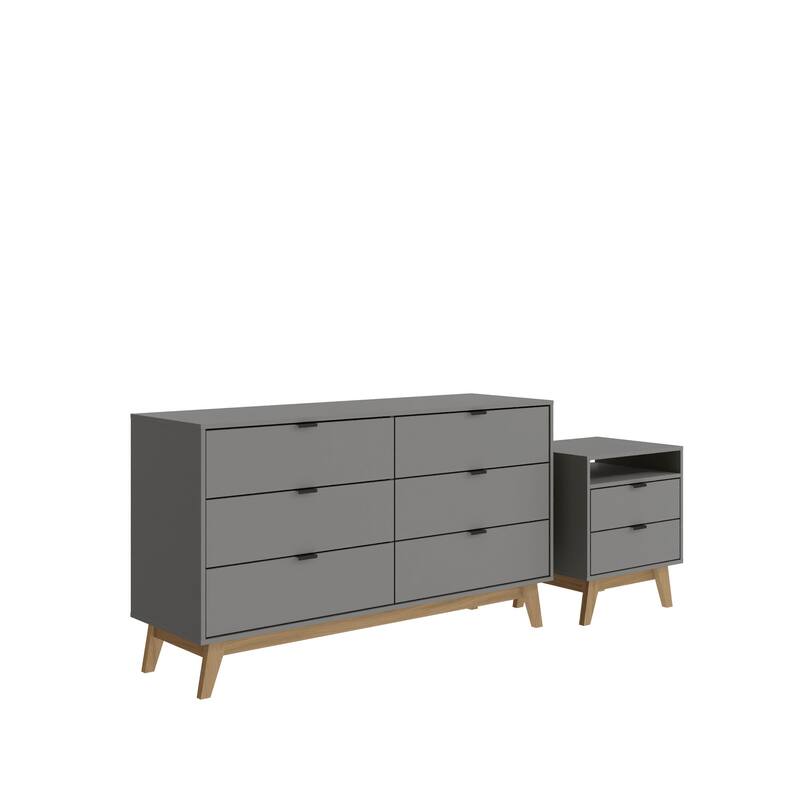 Kappesberg New Hanford 2-Piece Bedroom Set with one (1) Dresser and one (1) Nightstand