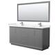 Option Dark Gray / Carrara Cultured Marble Top / Brushed