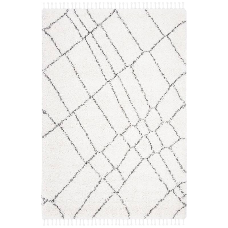 SAFAVIEH Moroccan Fringe Shag Ethyle 2-inch Thick Rug