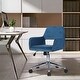 preview thumbnail 44 of 85, Homy Casa Adjustable Upholstered Swivel Task Chair Dark Blue