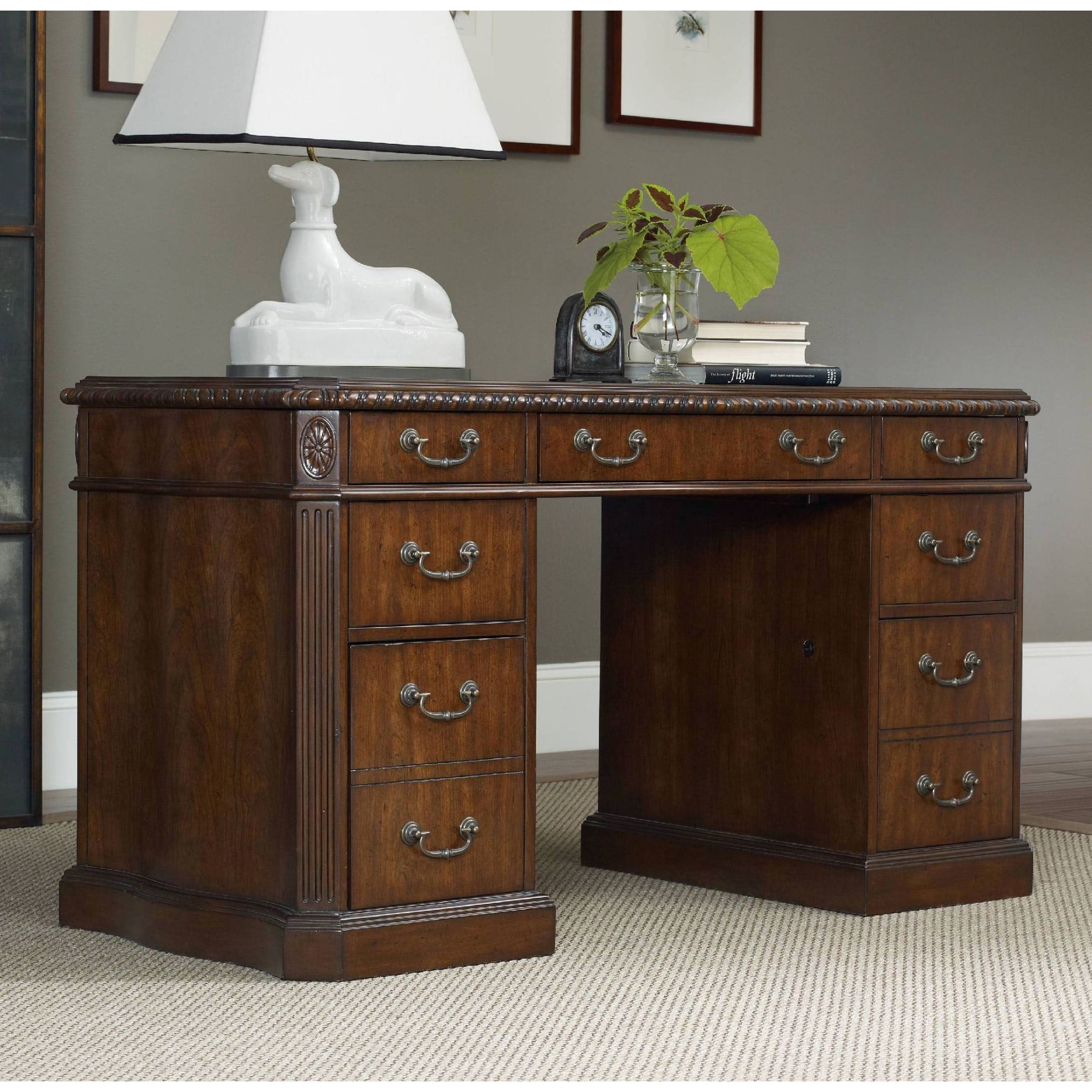 Shop Hooker Furniture 5082 10301 54 Wide Hardwood Executive Desk