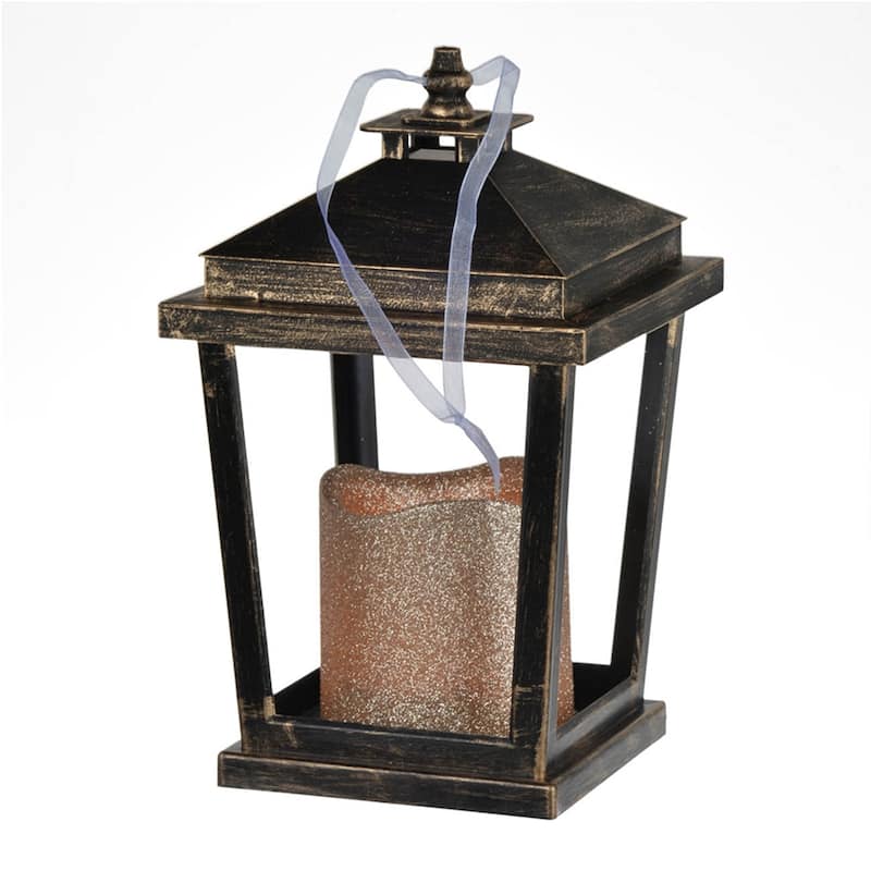 Set of 2 Lantern with Led Candle