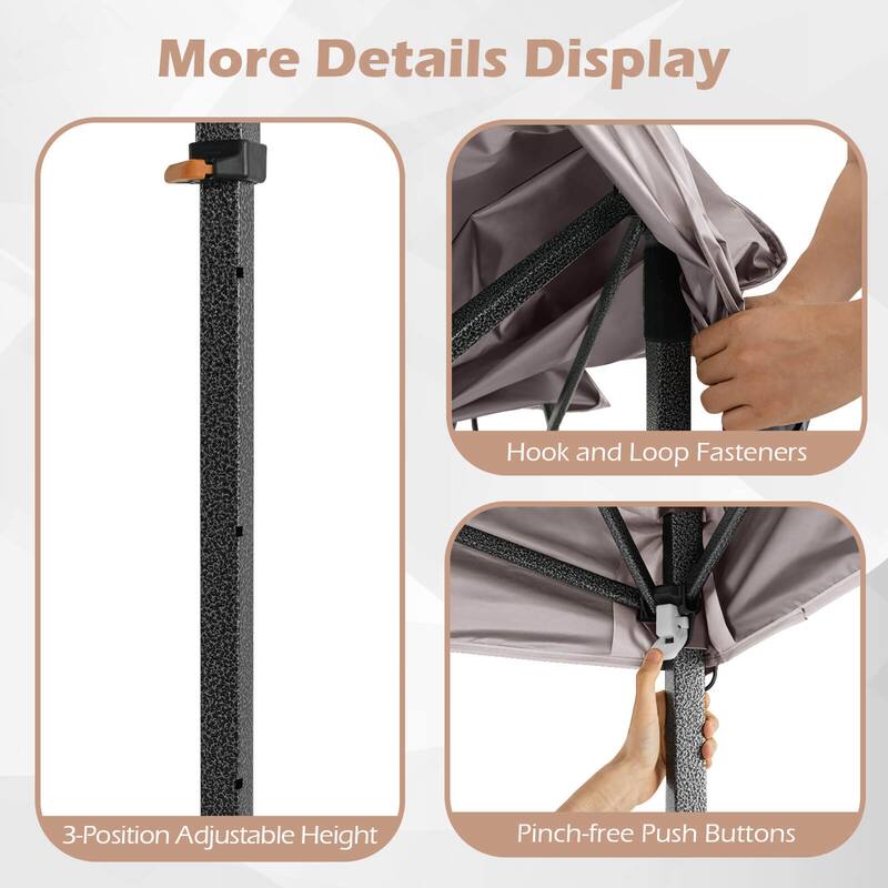 Costway 10 X 10 FT Pop up Canopy Tent with Portable Carrying Bag 8