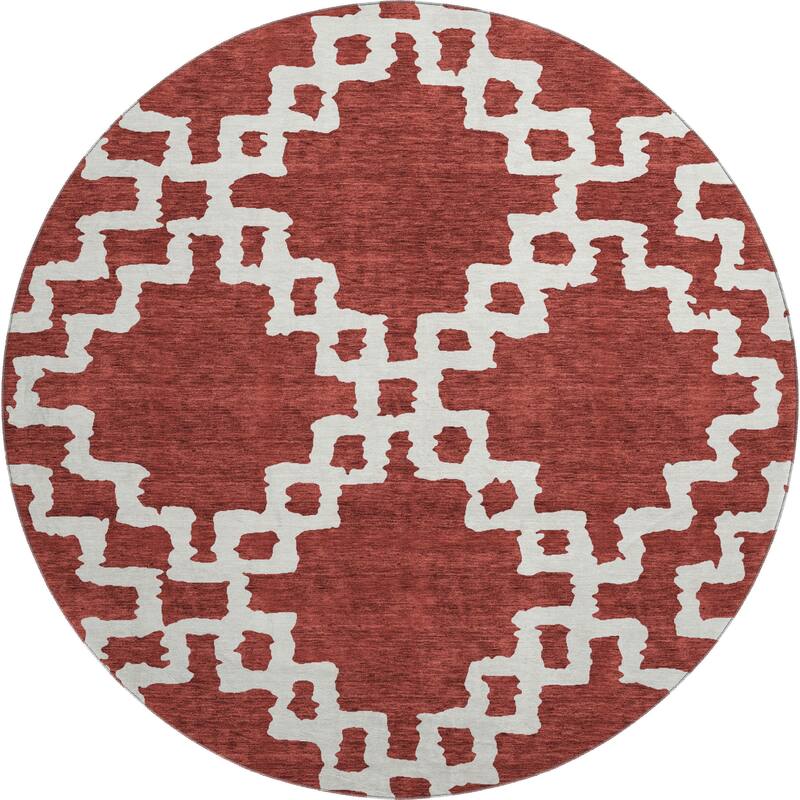 Premium Washable Super Soft Geo Trellis Mayfield Rug