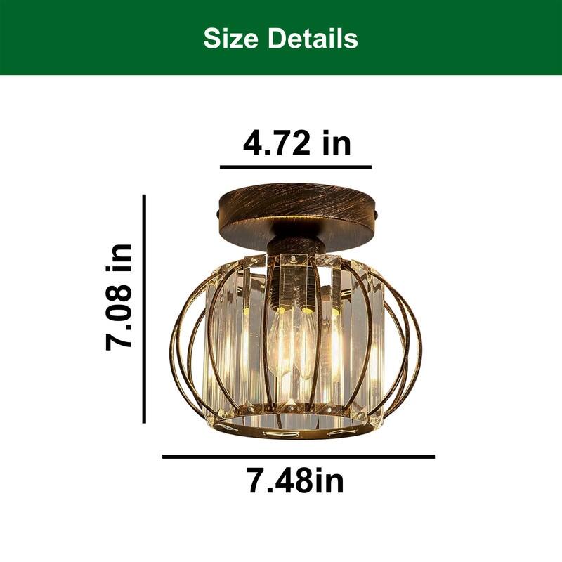 Modern bedroom ceiling fixtures bronze flush mount lamp metal ceiling light - N/A