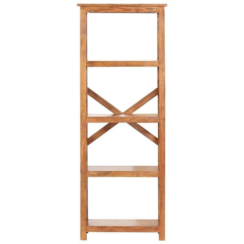 vidaXL Bookshelf Book Rack Standing Shelves Wall Bookcase Solid Wood Acacia