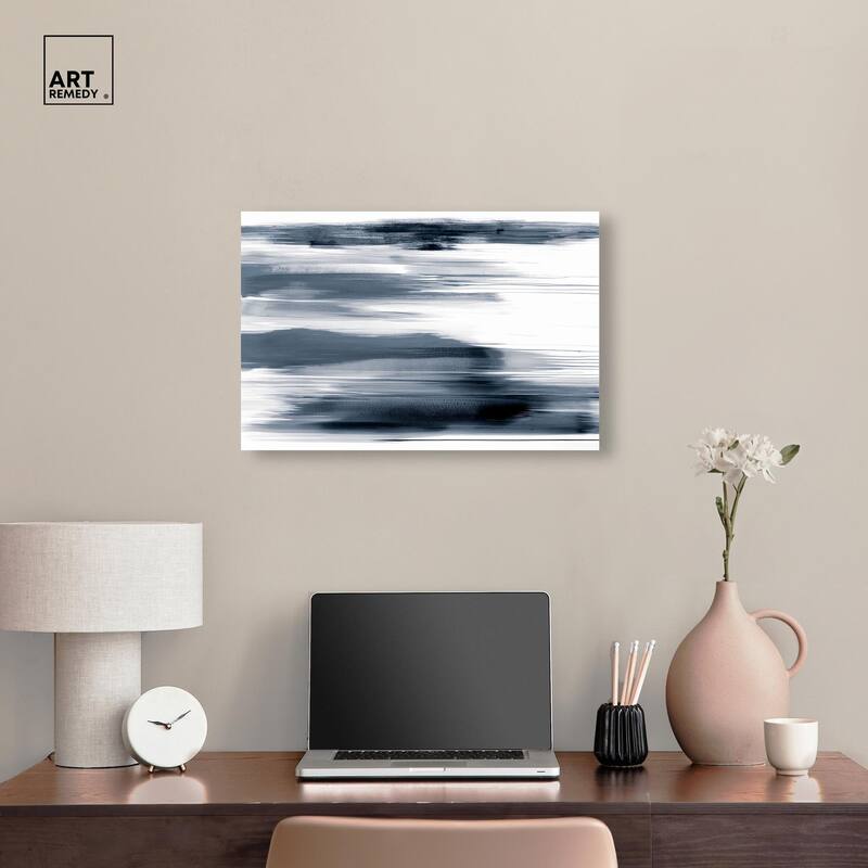 Blue Mirage Canvas by Art Remedy, Gallery Wrapped