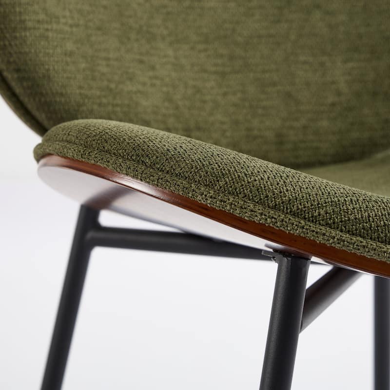Modern Shell Chair Single Side Chair, Lounge Chair with Comfortable Backrest