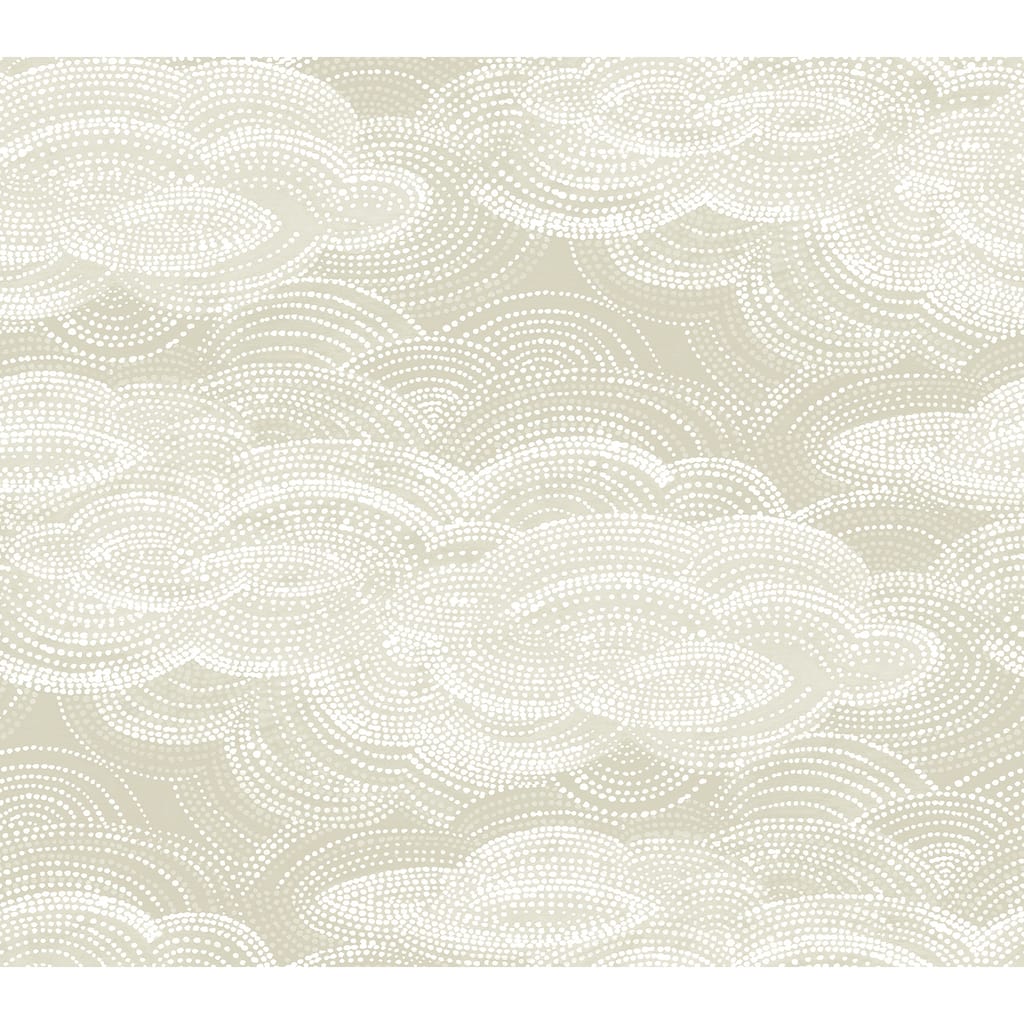 A-Street Prints Vision Pearl Stipple Clouds Wallpaper