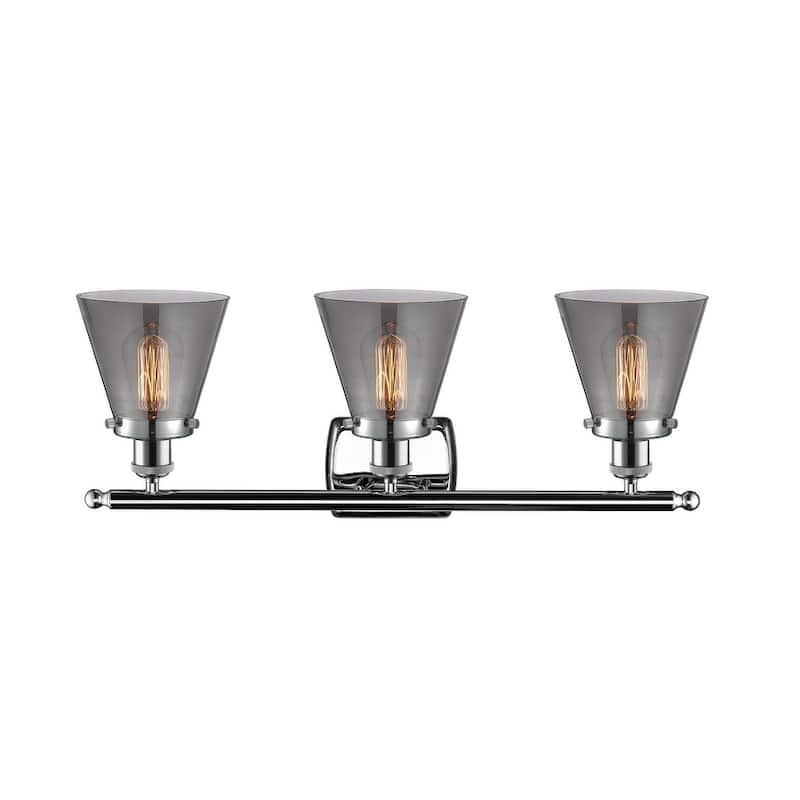 Innovations Lighting Small Cone 3 Light 26" Wide Vanity Light